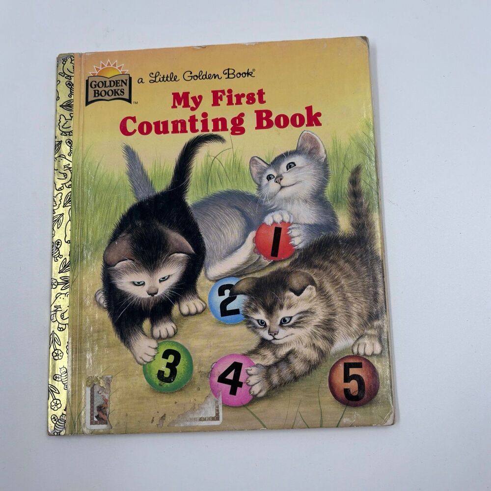 Vintage 1985 My First Counting Book Little Golden Book Garth Williams Illus